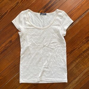 brandy Melville eyelet hearts shirt